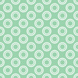 © ingalinder - White dots on fresh mint green background retro seamless vector pattern