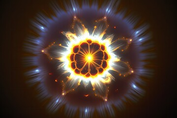Wall Mural - Illustration of a supernova - Created with generative ai