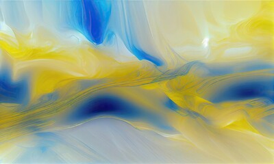 Abstract background in yellow and blue tones, generative AI