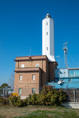 Wall Mural - marina di ravenna industrial port large ships for the transport of goods in containers