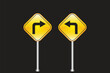 © Pixelpoint  - Free vector different designs of yellow signs