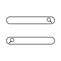 Fototapete - Search bar vector. Search line vector icon for web pages and sites vector. A fashionable tape for searching data on the Internet. Icon for web design and internet.