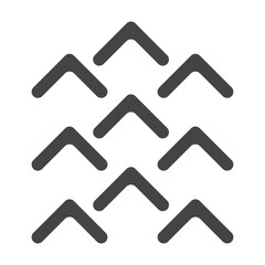 Poster - Arrows pointing up vector. Car tread vector icon. Trace arrows vector. Set of small arrows.