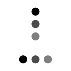 Fototapete - Three dots vector icon. Menu vector icon. Additional information three dots vector. Unfinished sentence three dots vector.