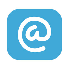 Poster - flat at sign button