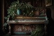 © Rieth - Illustration of an old and abandoned piano - Created with generative ai technology