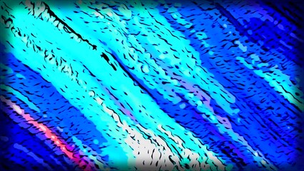 Poster - Abstract digital background with wavy shimmering lines. Motion. Blinking stripes with lights and colors.