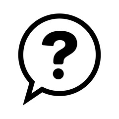Poster - Question mark balloon. Frequently asked question icon. Vector.