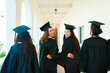 © AntonioDiaz - Portrait of best friends graduating university together
