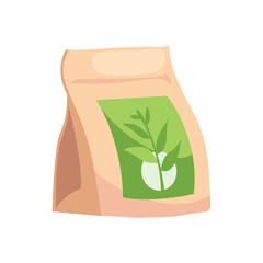 Sticker - tea bag illustration