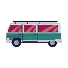 Sticker - green van design