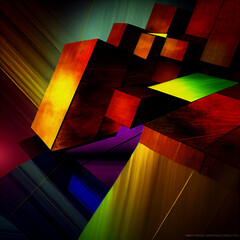 Wall Mural - abstract backgrounds,Abstract matrix like background
