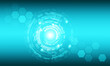 © naito29 - Abstract blue computer technology background with circuit board and  circle tech.Vector illustration