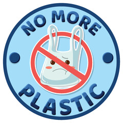 Poster - No more plastic logo banner design