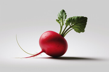 Canvas Print - Radish Vegetable. Ai generative