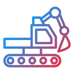 Poster - Vector Design Excavator Icon Style