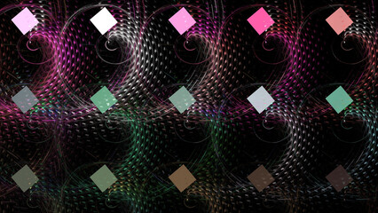 Fototapete - Abstract fractal background 3D illustration ornament, beautiful digital wallpaper, fractal picture for postcard template, poster, banner, backdrop, image decoration