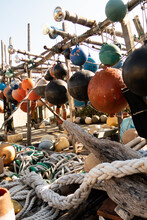 Old Fishing Buoys In Taiwan
