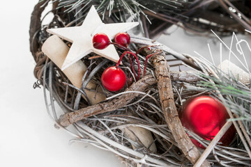 Sticker - Christmas decorations closeup