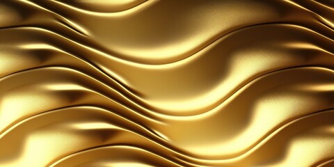 Wall Mural - abstract background with gold waves. generative ai