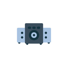 Fototapete - speaker vector icon. computer component icon flat style. perfect use for logo, presentation, website, and more. simple modern icon design flat style