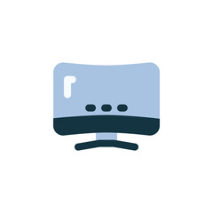 Fototapete - monitor vector icon. computer component icon flat style. perfect use for logo, presentation, website, and more. simple modern icon design flat style