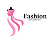Monochrome Fashion  Dress Boutique Logo Ideas, Sign, Icon, Mannequin, Fashion, Beautiful Bride, Boutique Bridal Logo Illustration Vector Design