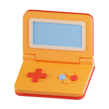 Game Boy Console 3D Icon