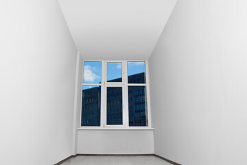 Canvas Print - Empty office room with clean window and door. Interior design