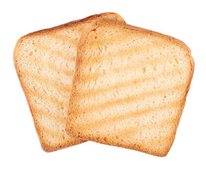 Wall Mural - Grilled toast bread, slices, transparent background