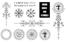 Set Mit Vikinger Runen Und Symbolen