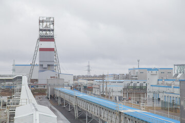 Canvas Print - Modern factory of potash fertilizer production.