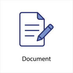 Wall Mural - Document icon vector stock