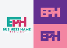 Letter EPH Logo Design, EPH Letter Logo