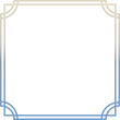 © 11star - Gradient golden blue border and template full of Chinese style