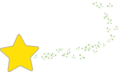Wall Mural - gradient golden yellow behind the star pattern icon