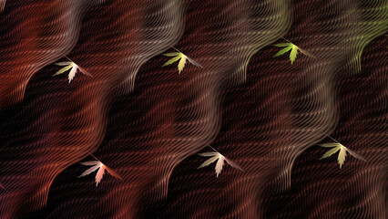 Fototapete - Digital fractal art computer generated 3D rendered graphics, abstract shapes and forms, beautiful fractal pattern for creativity, imagination, meditation, for poster, banner or background