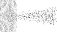Illustration Of Memory Or Data Leak. Random Binary Data.