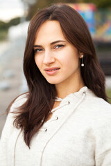 Wall Mural - Portrait of beautiful young woman