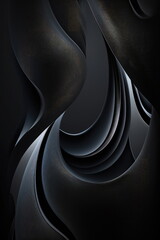 Wall Mural - black gradient wallpaper background, smooth