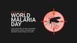 world malaria day banner template dark background