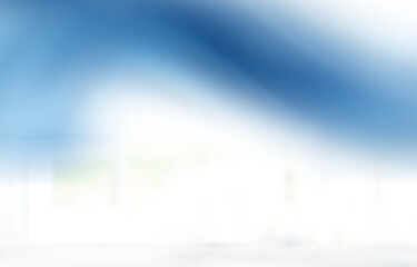 Poster - Blue white gradient empty studio room backdrop wallpaper abstract background blurred. use for showcase or product your. copy space for text