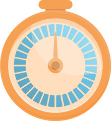 Poster - Stopwatch timer icon cartoon vector. Clock stop time. Second minute