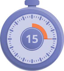 Poster - Stopwatch clock icon cartoon vector. Stop time. Sport deadline
