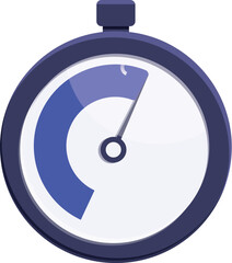 Poster - Chronometer icon cartoon vector. Timer clock. Sport second