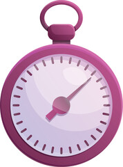 Poster - Stopwatch interval icon cartoon vector. Timer clock. Digital minute