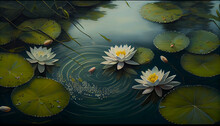 A Tranquil Lily Pond Generative AI