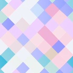 Poster - Abstract geometric seamless pattern featuring graphic design cubes, with a seamless background in pale colors, generative ai