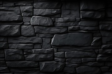 Wall Mural - Slate, is a background or texture consisting of dark grey and black. Generative AI