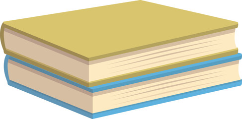 Poster - Book stack icon cartoon vector. Open study. Publication paper